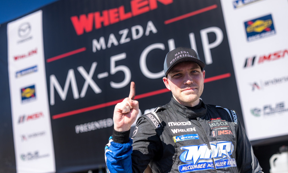 Wagner win flips the Mazda MX-5 Cup Championship script with one round to go